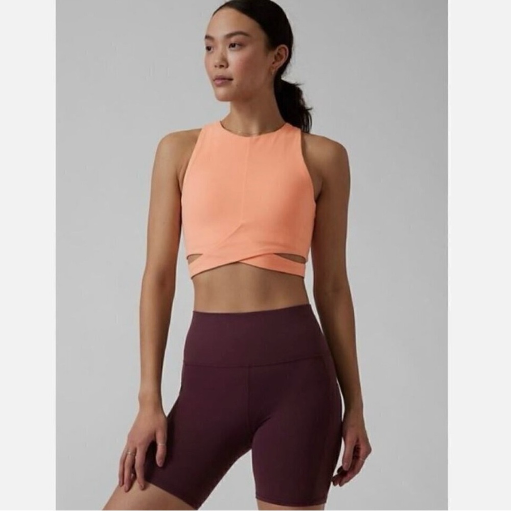Athleta Conscious Cut Out Crop Tank Top